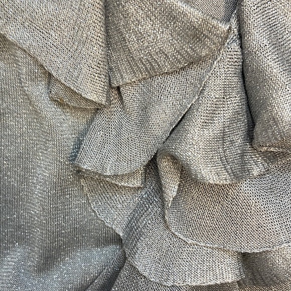 INC sweater ruffle metallic - Picture 3 of 3